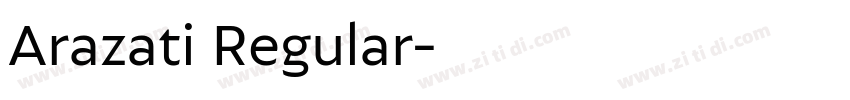 Arazati Regular字体转换